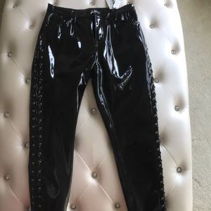 High Waist Ankle Grazer Pants